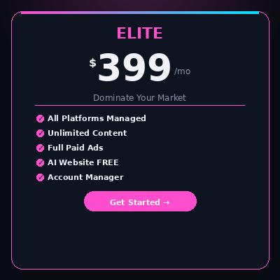 Social Media Management Packages